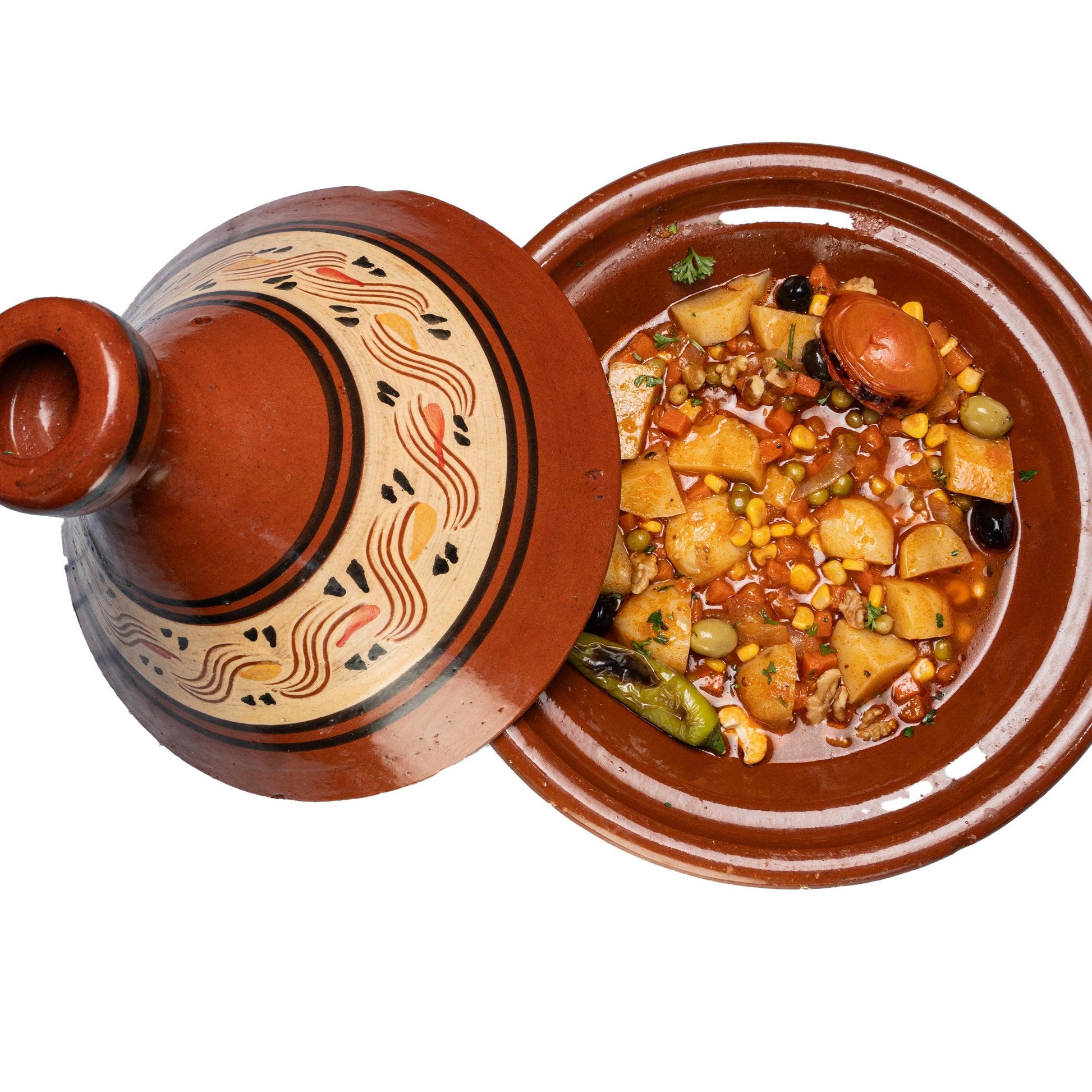 Vegetarian Tagine with slow-cooked vegetables in aromatic spices, served at Zuzu Kebab Singapore
