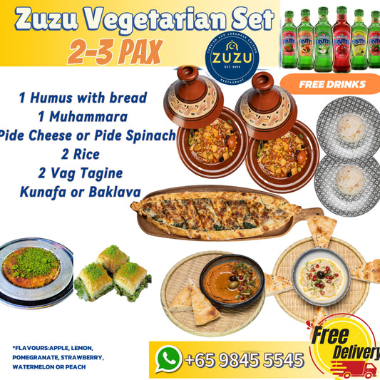 🥗 Zuzu Vegetarian Set 1 (For 2–3 Pax)