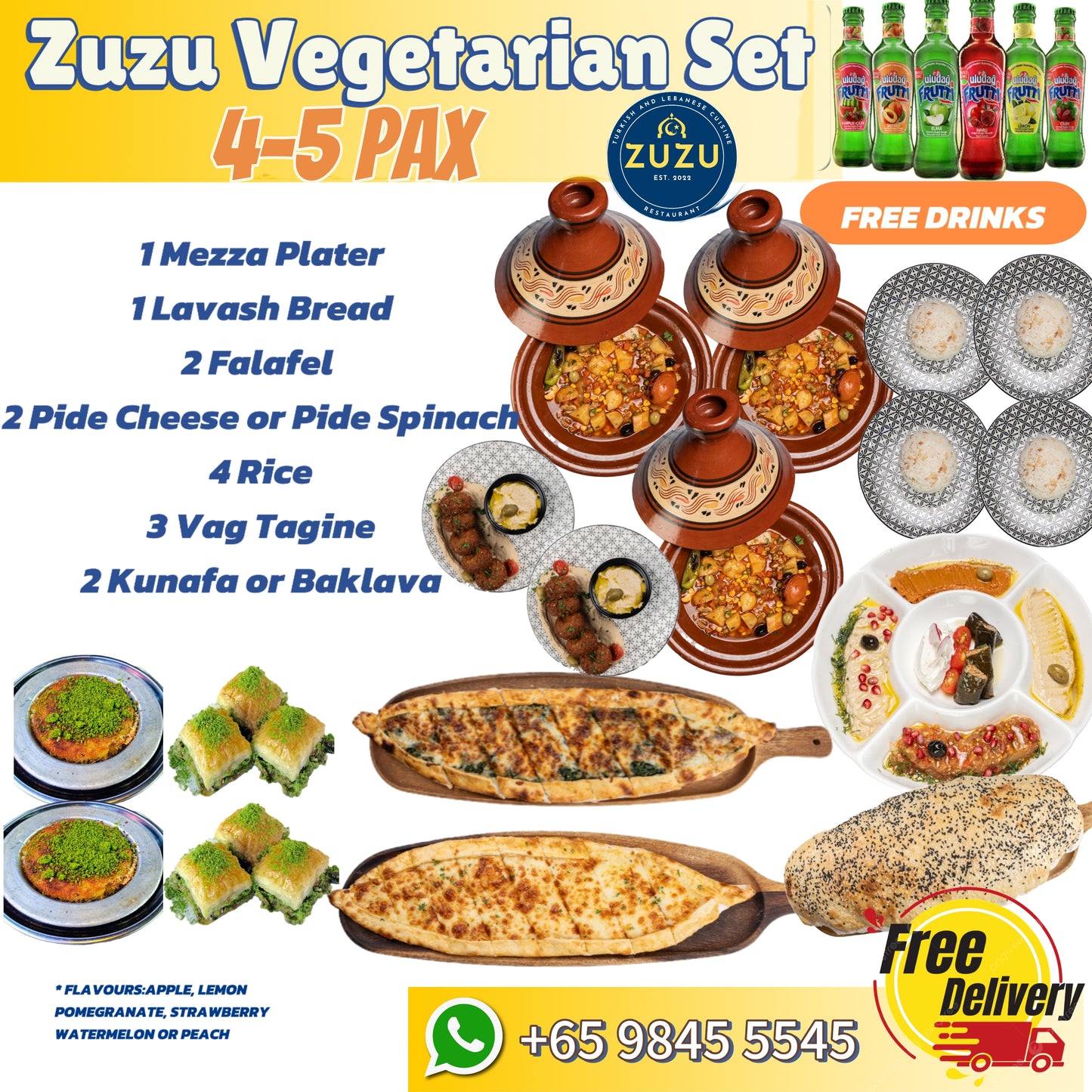 🥗 Zuzu Vegetarian Set 2 (For 4–5 Pax)