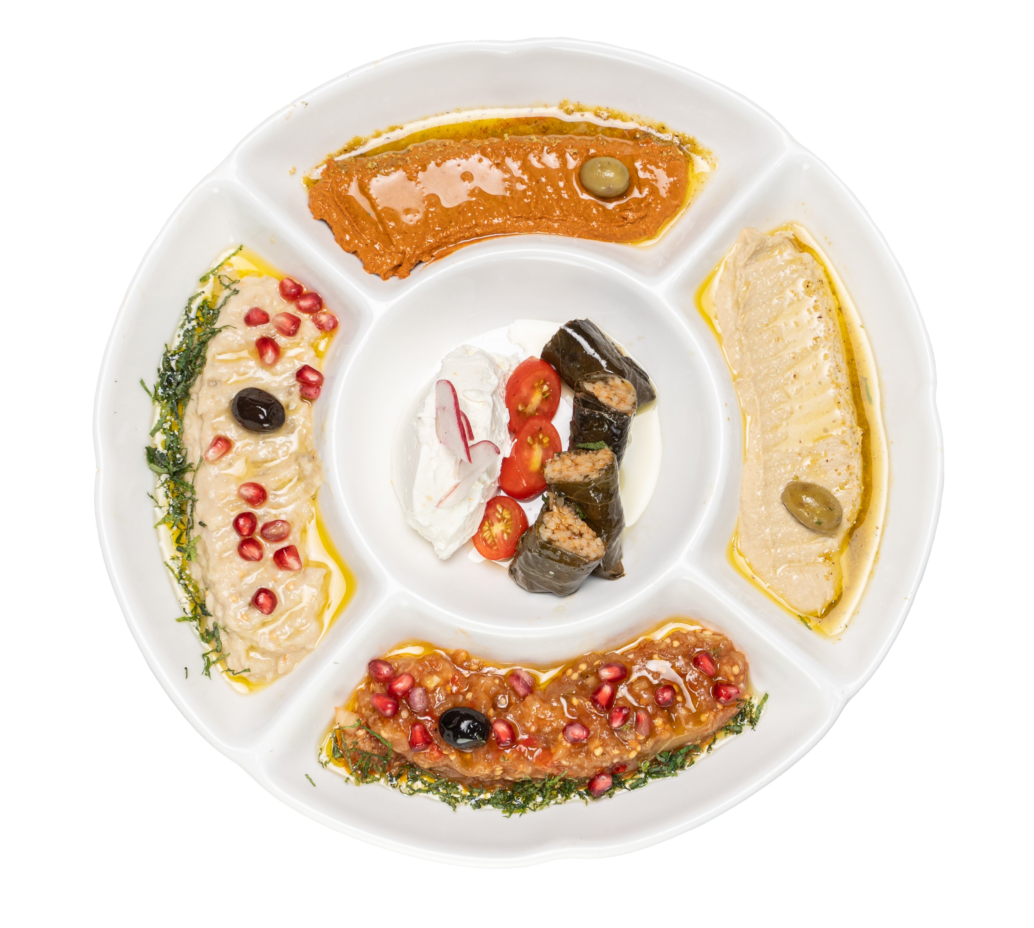 Mezza Variations Mixed Mezza Platter (Turkish Appetizers) - Zuzu