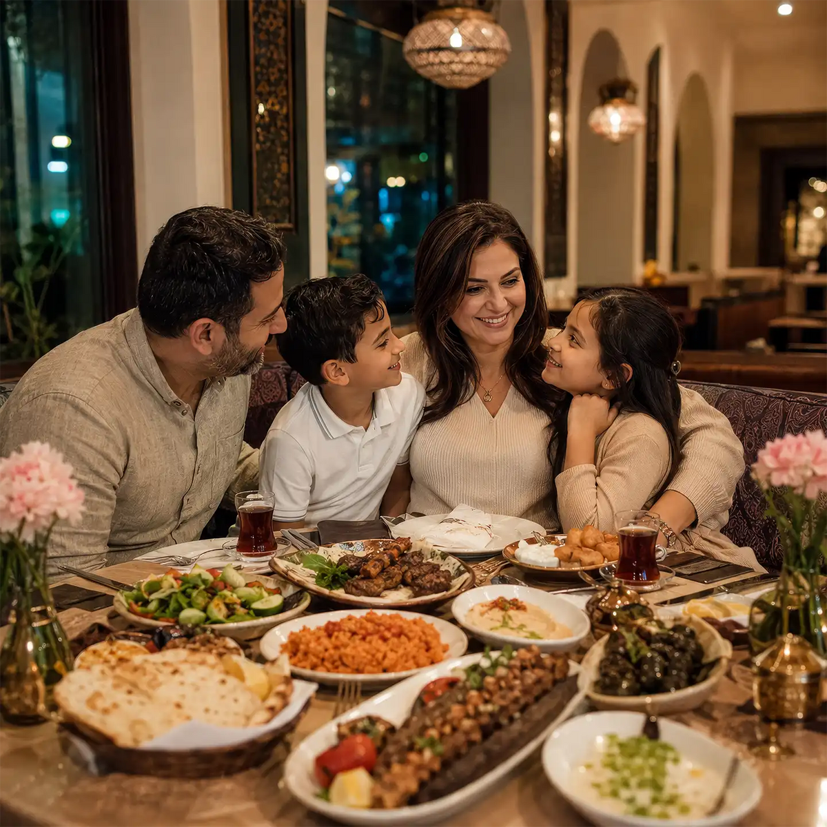 Mother’s Day celebration at Zuzu Restaurant with a family-style Turkish dinner in Singapore